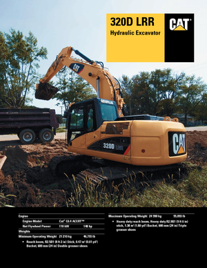 Raupenbagger Caterpillar 320D LRR