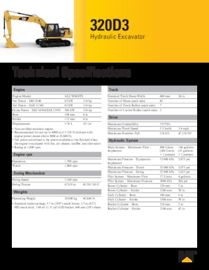 Raupenbagger Caterpillar 320D3