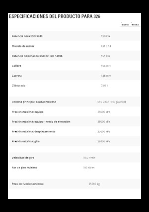 Raupenbagger Caterpillar 326