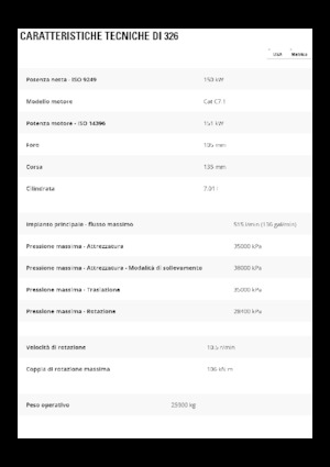 Raupenbagger Caterpillar 326
