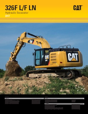 Raupenbagger Caterpillar 326F L