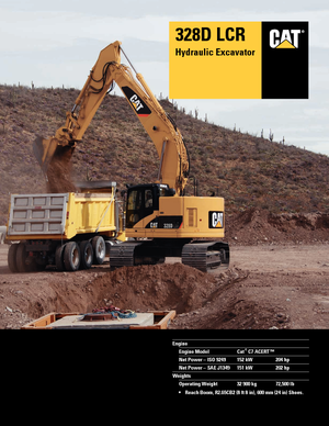 Raupenbagger Caterpillar 328D LCR