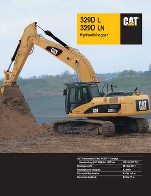 Raupenbagger Caterpillar 329D LN