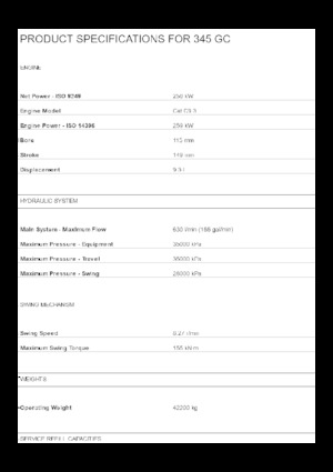 Raupenbagger Caterpillar 345 GC