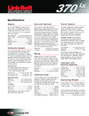 Raupenbagger Link-Belt 370 LX Road Builder