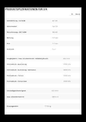 Raupenbagger Caterpillar 374