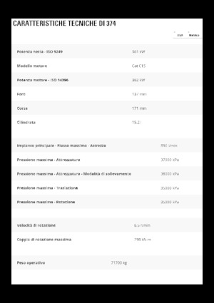 Raupenbagger Caterpillar 374