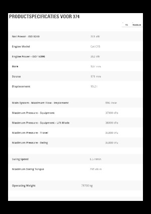 Raupenbagger Caterpillar 374