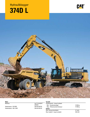 Raupenbagger Caterpillar 374D L