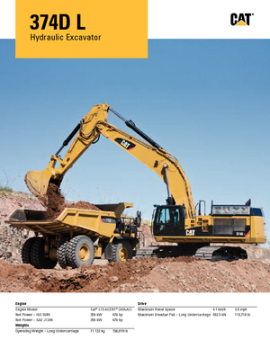 Raupenbagger Caterpillar 374D L