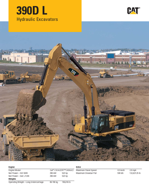 Raupenbagger Caterpillar 390D L