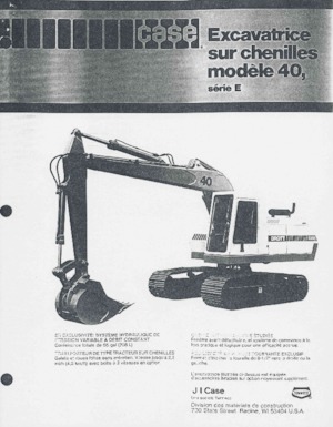 Raupenbagger Case 40E