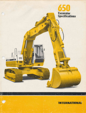 Raupenbagger International Harvester 650