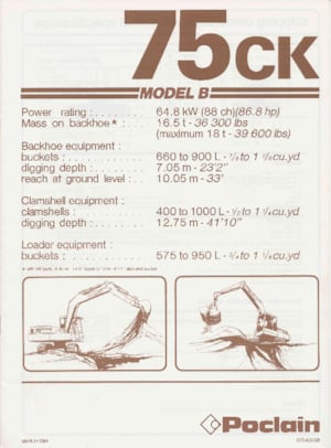Umschlagmaschinen Case Poclain 75CK