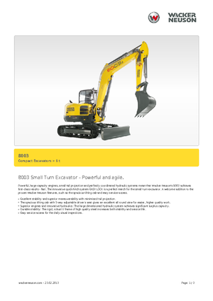 Raupenbagger Neuson 8003