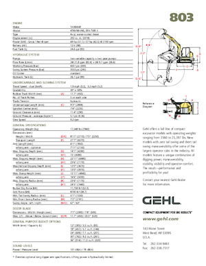 Raupenbagger Gehl 803