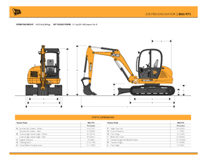 Raupenbagger JCB 8065 RTS