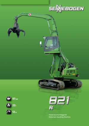 Raupenbagger Sennebogen 821 R