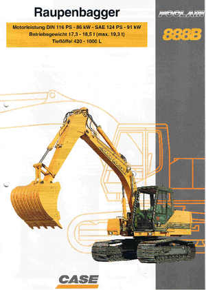 Raupenbagger Case Poclain 888 B CK