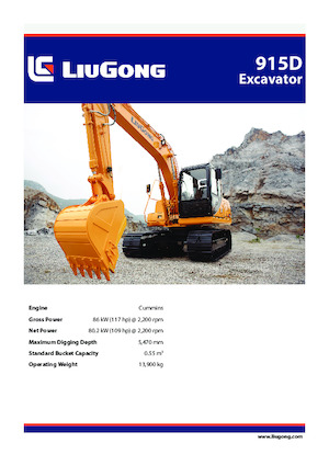 Raupenbagger Liugong 915D