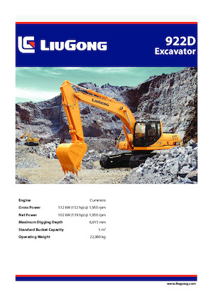 Raupenbagger Liugong 922D