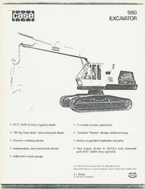 Raupenbagger Case 980