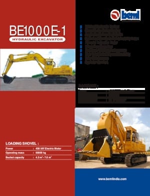 Raupenbagger Beml BE1000E-1