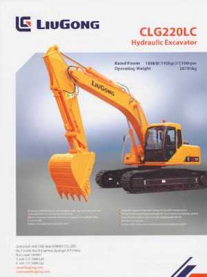 Raupenbagger Liugong CLG220LC 