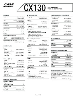 Raupenbagger Case CX 130