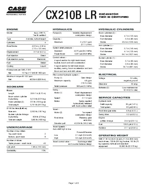 Raupenbagger Case CX 210 B LR