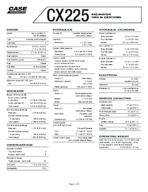 Raupenbagger Case CX 225 SR
