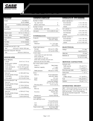 Raupenbagger Case CX 700