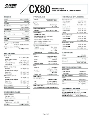 Raupenbagger Case CX 80