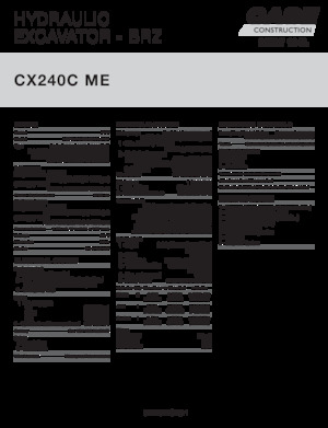 Raupenbagger Case CX240C ME