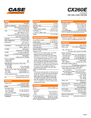 Raupenbagger Case CX260E