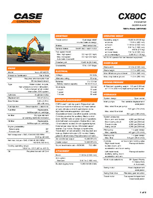 Raupenbagger Case CX80C