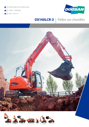 Raupenbagger Doosan DX140LCR-3
