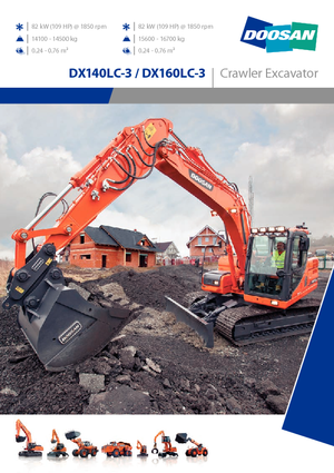 Raupenbagger Doosan DX140LCR-3