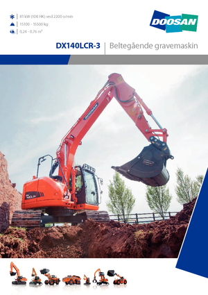 Raupenbagger Doosan DX140LCR-3