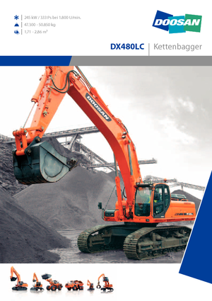 Raupenbagger Doosan DX 480 LC