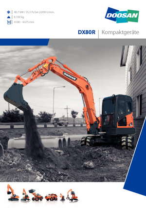 Raupenbagger Doosan DX 80 R