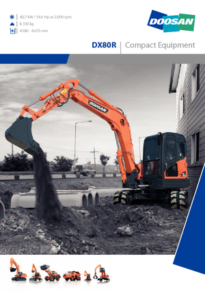 Raupenbagger Doosan DX 80 R
