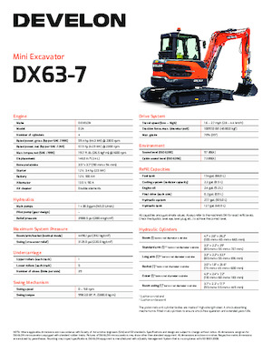 Raupenbagger Develon DX63-7