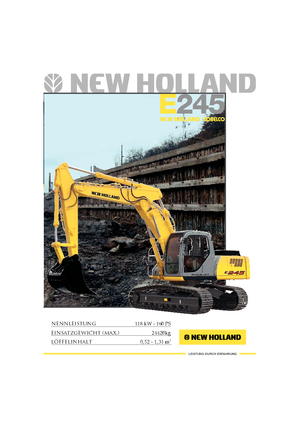 Raupenbagger New Holland E 245