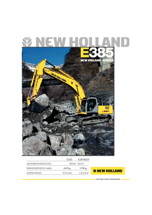 Raupenbagger New Holland E 385