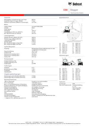 Raupenbagger Bobcat E 60
