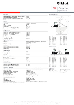 Raupenbagger Bobcat E 60