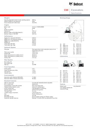 Raupenbagger Bobcat E 80