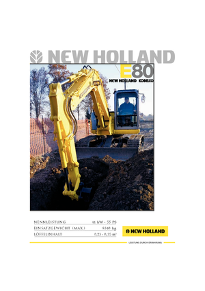 Raupenbagger New Holland E 80 MSR