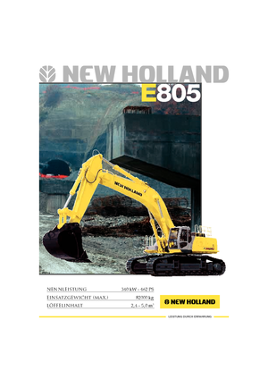 Raupenbagger New Holland E 805